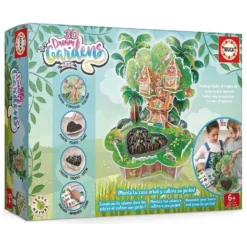 Educa Borrás - Casa Del árbol 3D Dream Gardens 2 En 1