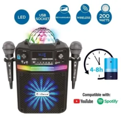 Music Star - Karaoke Con Dos Micrófonos -LEXIBOOK || Harry Potter || Robotime Ventas medias 1554