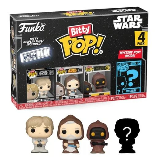 Star Wars - Pack 4 Figuras Funko Bitty POP - Luke 1 Star Wars - Pack 4 Figuras Funko Bitty POP - Luke