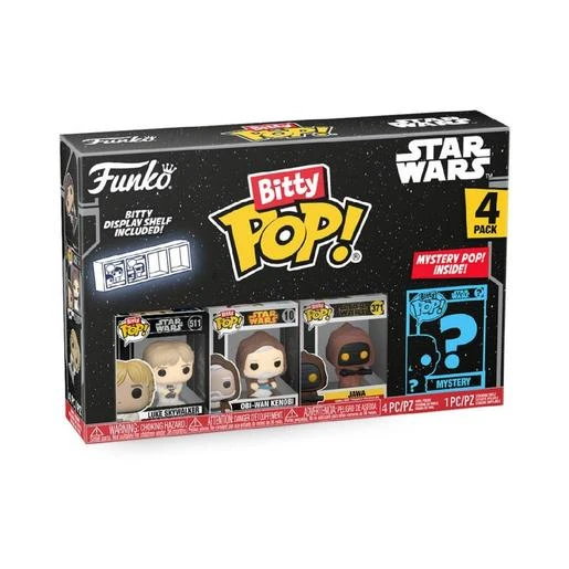 Star Wars - Pack 4 Figuras Funko Bitty POP - Luke 2 Star Wars - Pack 4 Figuras Funko Bitty POP - Luke - Imagen 2